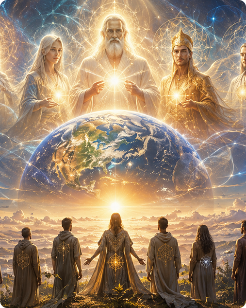 Hands holding the Earth